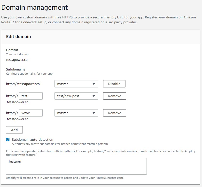 Domain Management